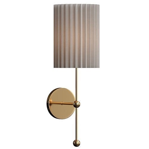  Marceau Boule Polished Brass Wall Sconce 3D model