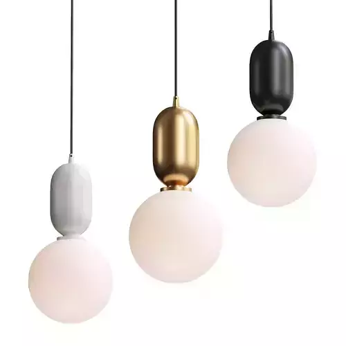 Matsu Single Light Glass Dimmable Pendant
