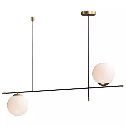  Maytoni Nostalgia pendant light 2-bulb glass