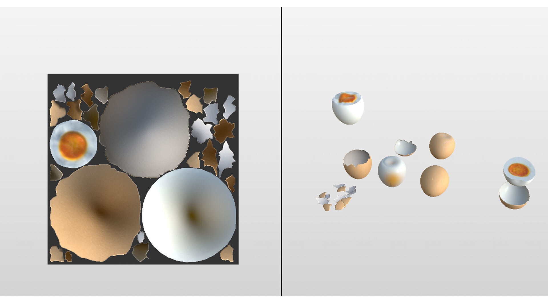 egg food  Low-poly 3D model_9