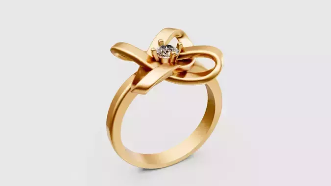 woman lux ring 3D print model