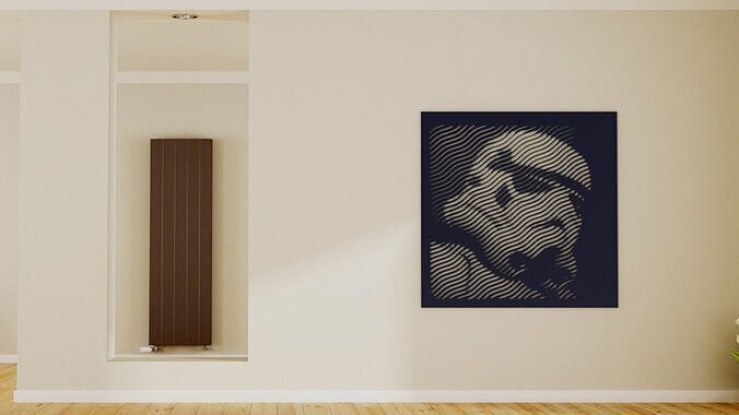 Halftone wall sticker Storm Trooper 3D print model