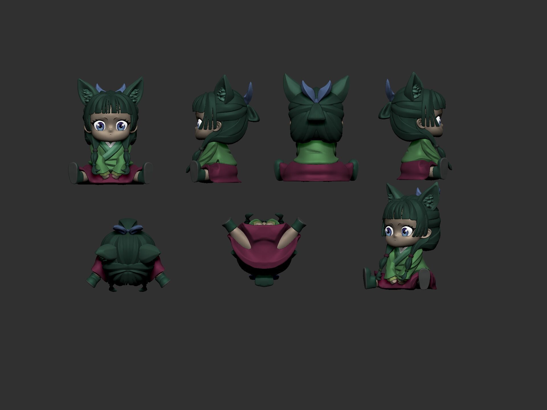 Mao Mao 3D print model_1