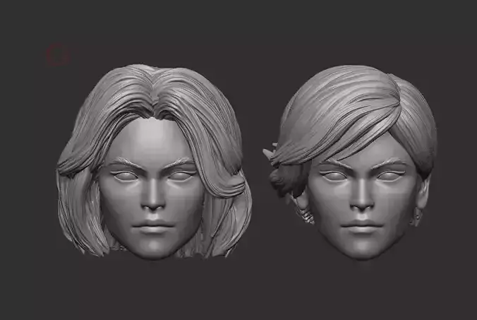 Power Girl Headsculpt for Action Figures 3D print model