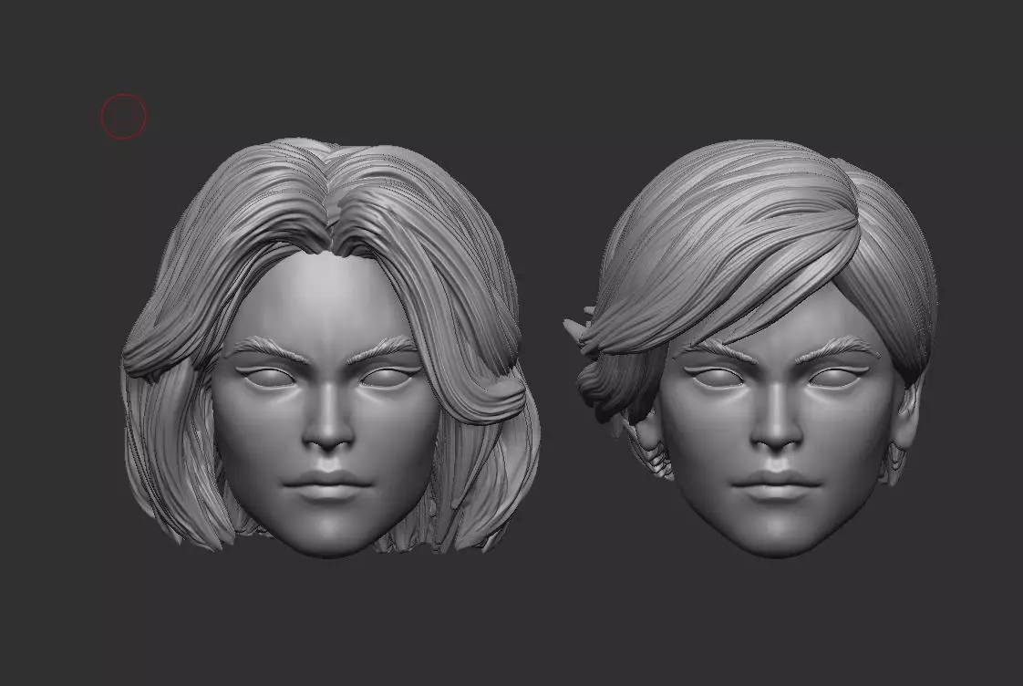 Power Girl Headsculpt for Action Figures 3D print model_0
