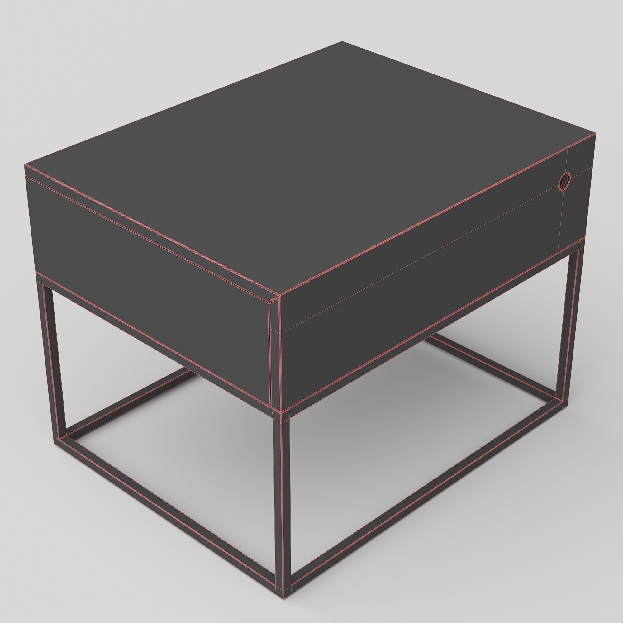Skyler Bedside Table 3D model_2