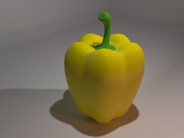 Capcicum Low-poly 3D model_4