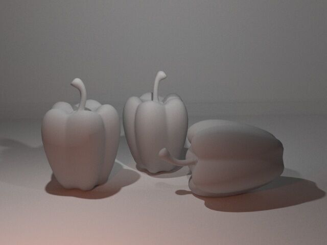 Capcicum Low-poly 3D model_6