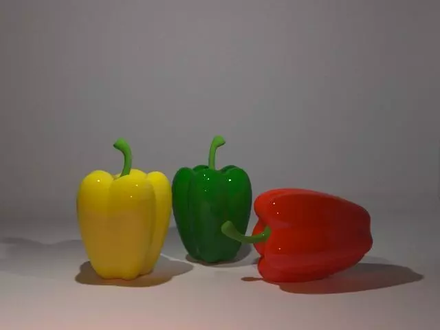 Capcicum Low-poly 3D model_0