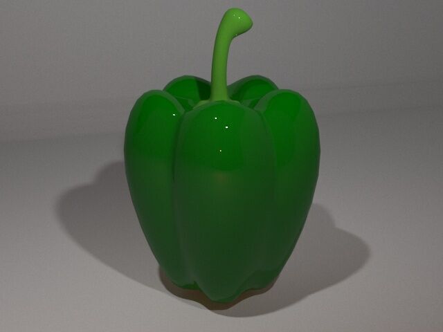 Capcicum Low-poly 3D model_5