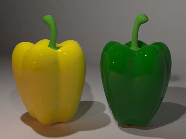 Capcicum Low-poly 3D model_3