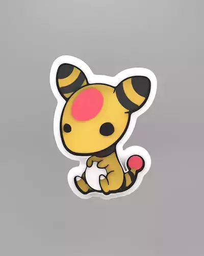 Ampharos Pokemon Cookie cutter