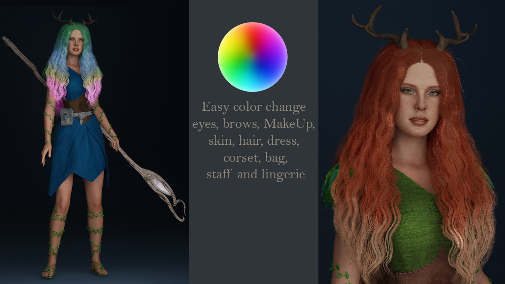 Druid Low-poly 3D model_6