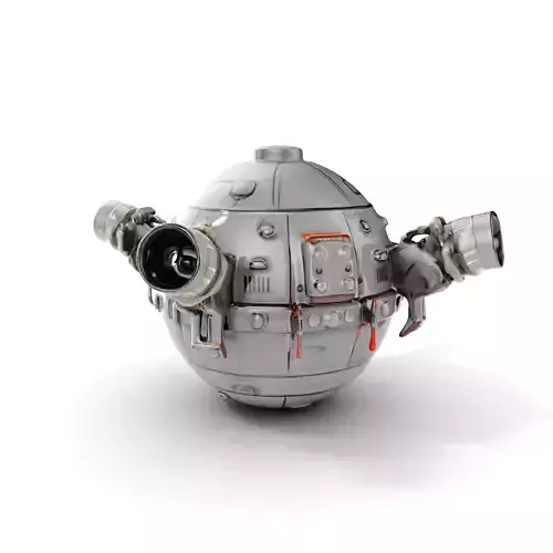 Robotic Surveillance Sphere model pack Low-poly 3D model