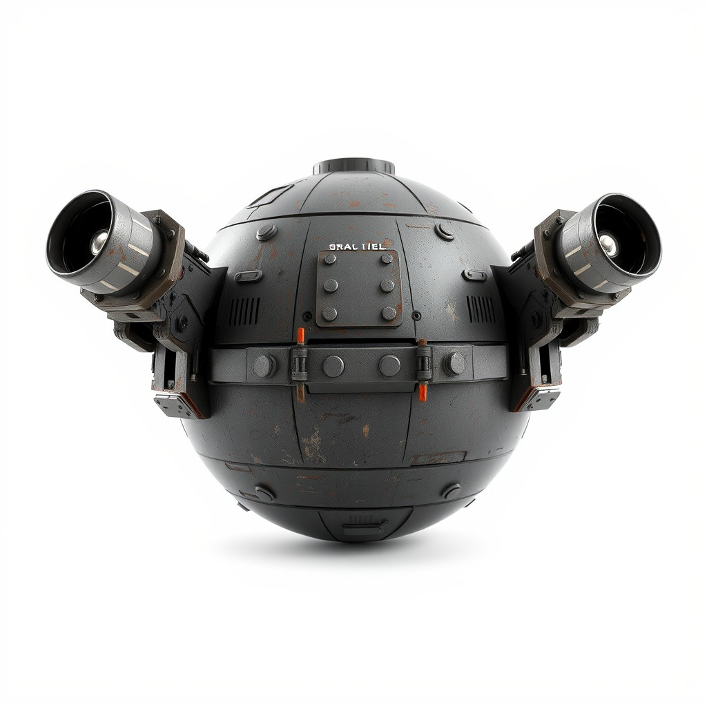 Robotic Surveillance Sphere model pack Low-poly 3D model_3