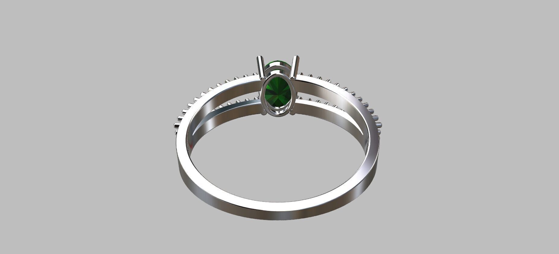 Double Hoop Ring 3D print model_2