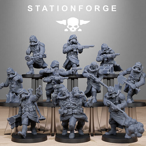 GrimGuard Radioactive Mutants 3D print model