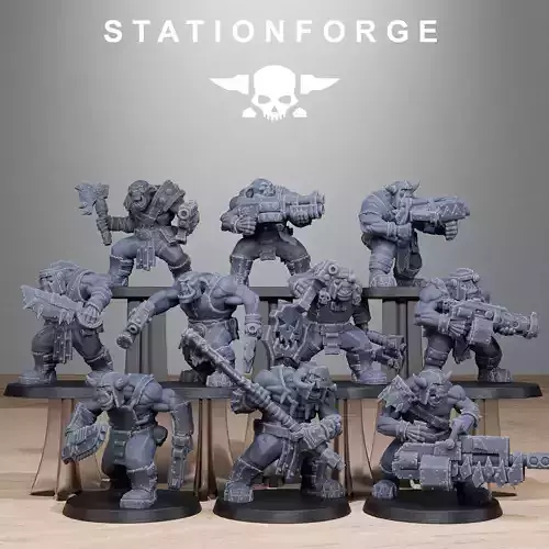 Orkaz Bros Infantry 3D print model
