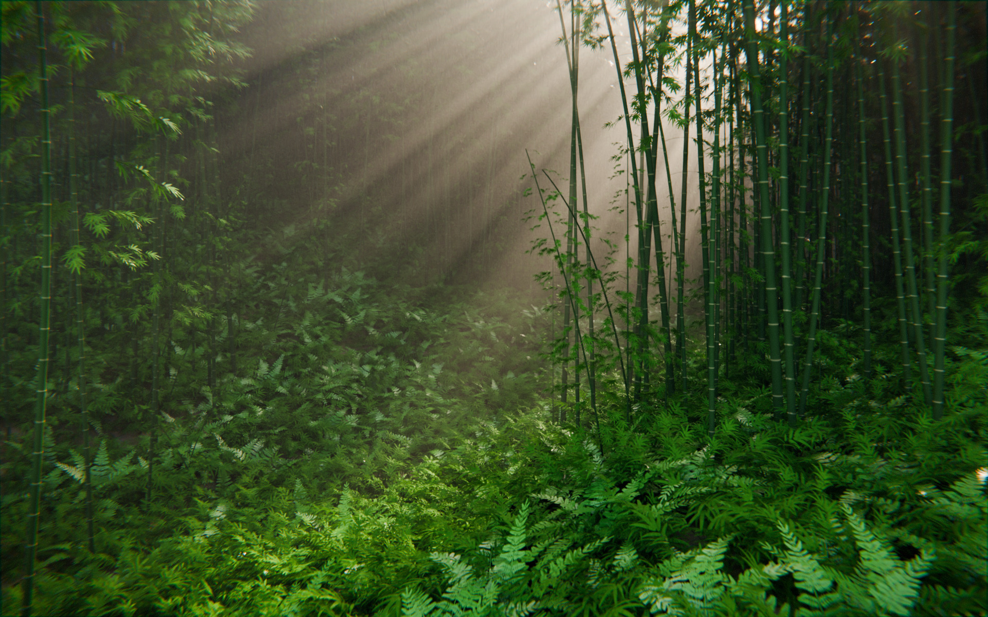 Bamboo Forest Shrine 3d Scene 3D model_11