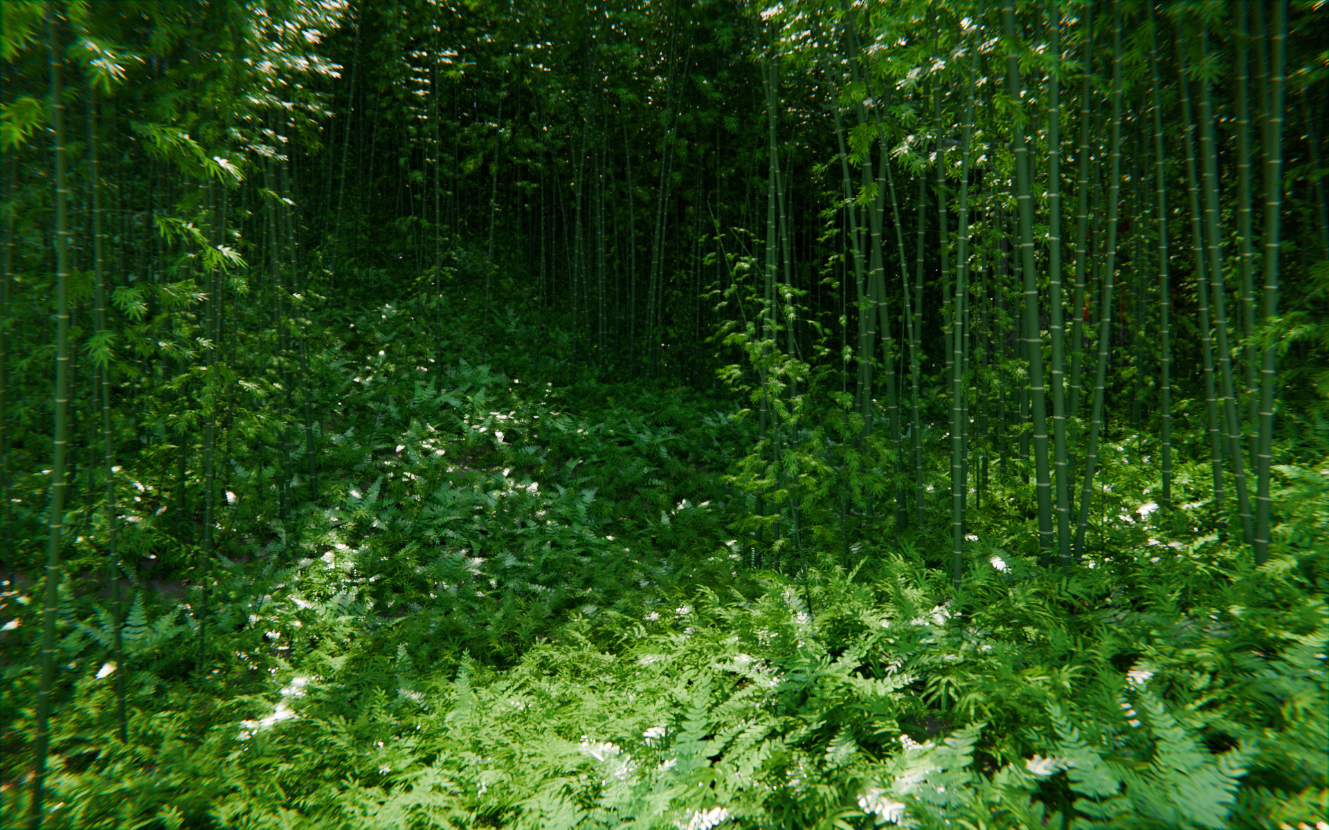 Bamboo Forest Shrine 3d Scene 3D model_4