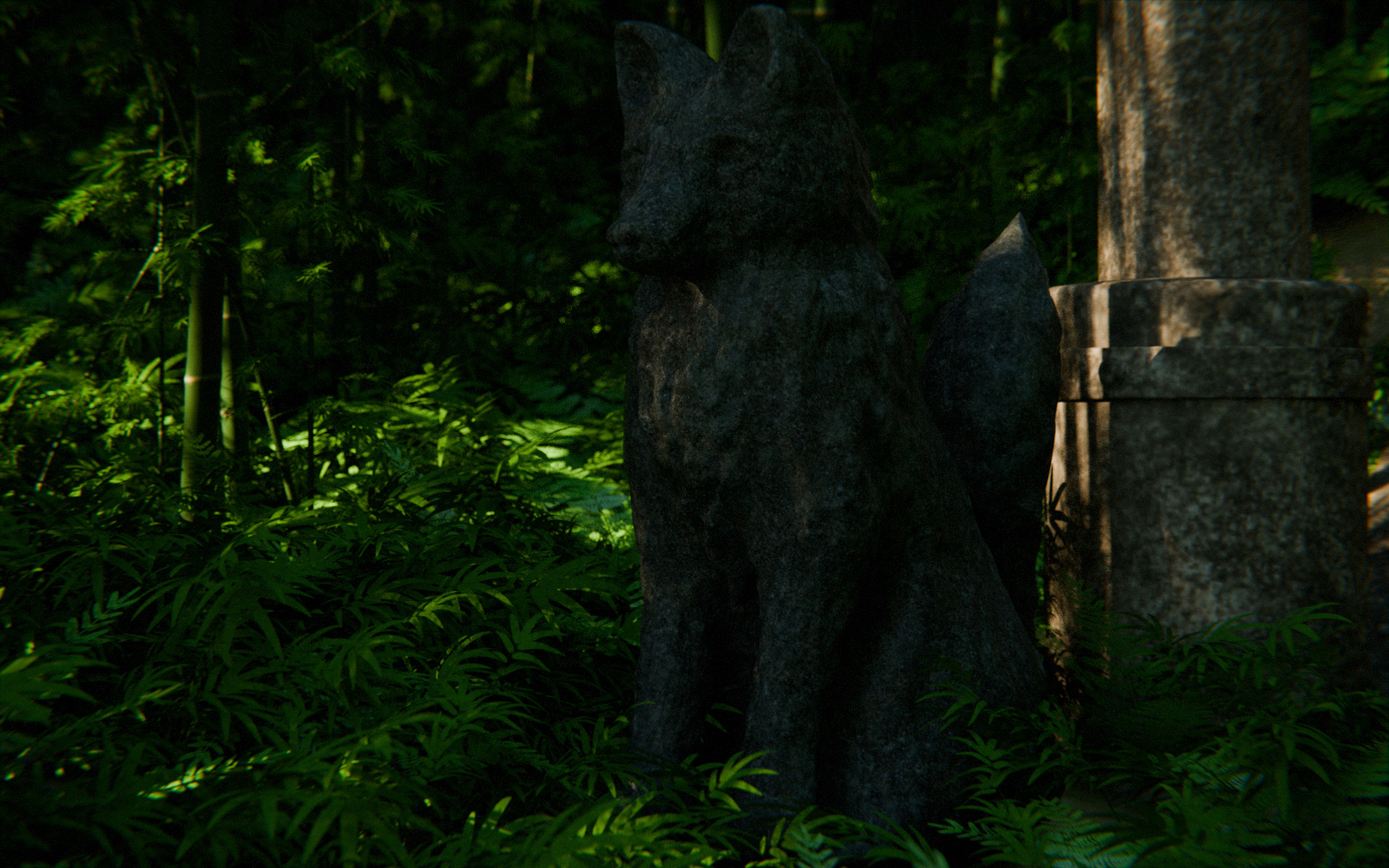 Bamboo Forest Shrine 3d Scene 3D model_9