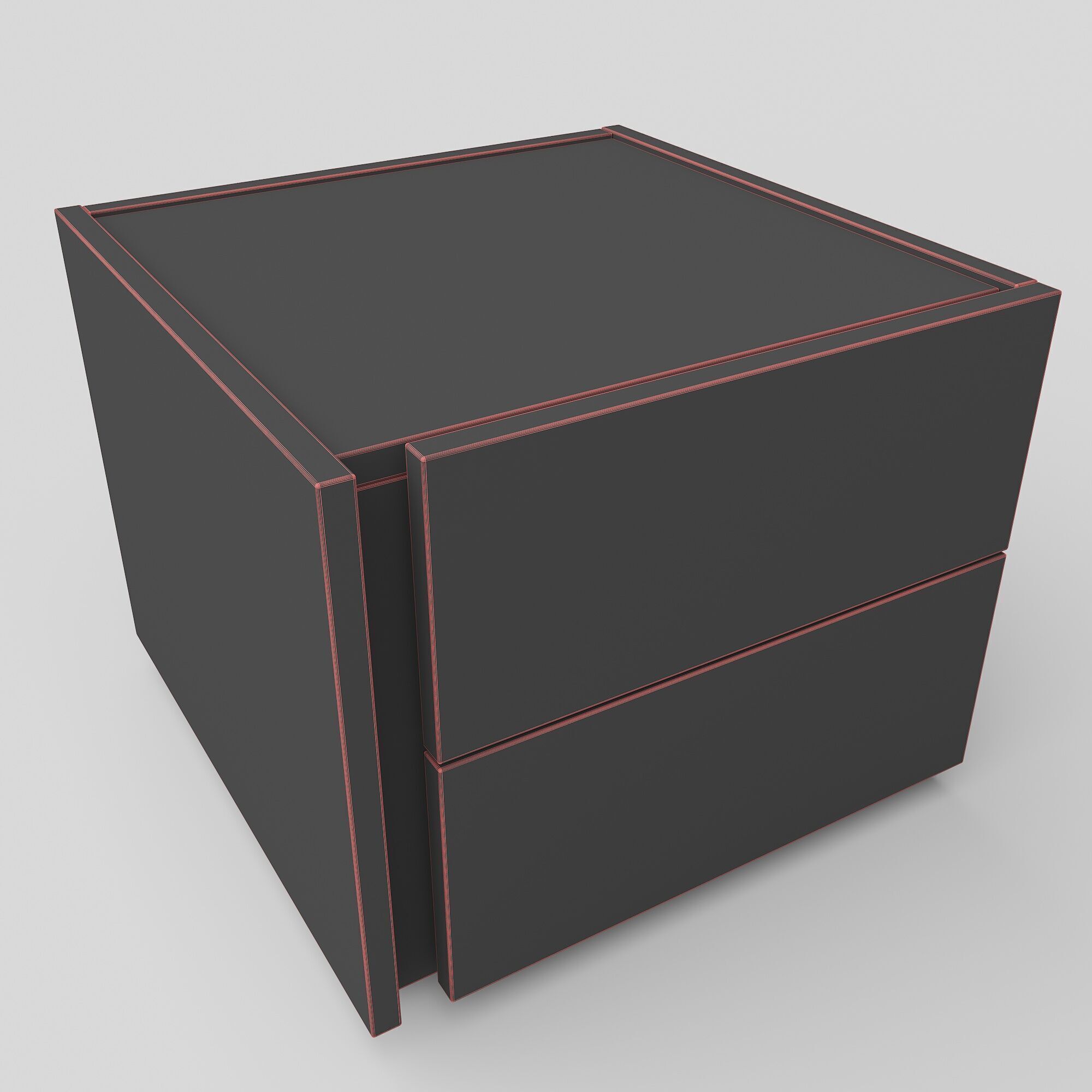 Rebecca Bedside Table 3D model_2