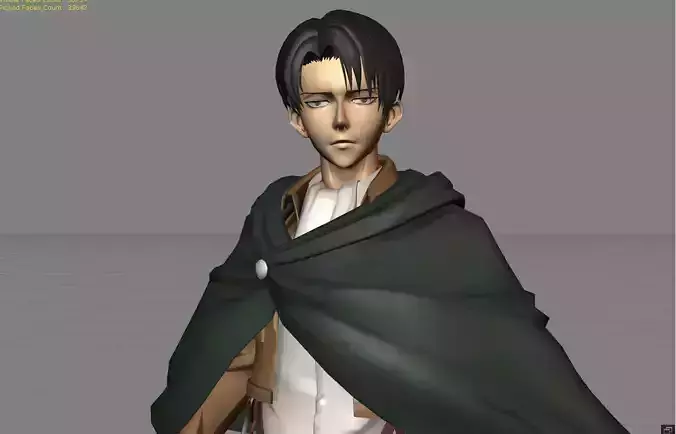 Levi Attack On Titan Low-poly 3D model