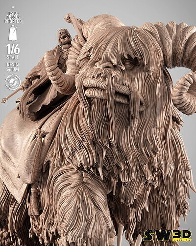 STAR WARS Bantha Sculpture 3D print model