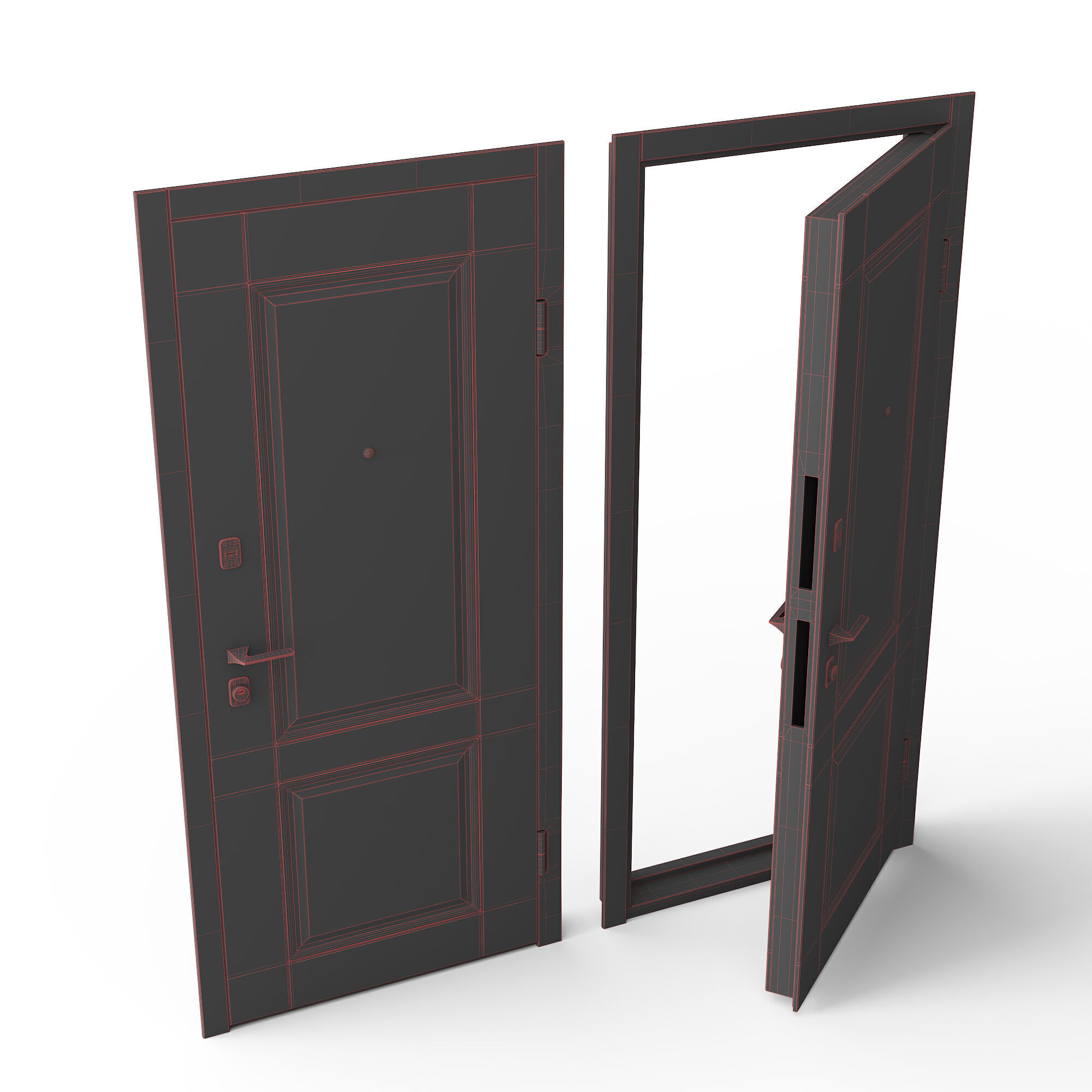 Qinhoa Door 3D model_2