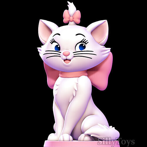 Marie cat - The Aristocats  3D print model