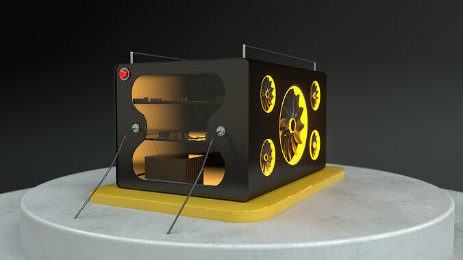 Mini case Metaverse Low-poly 3D model