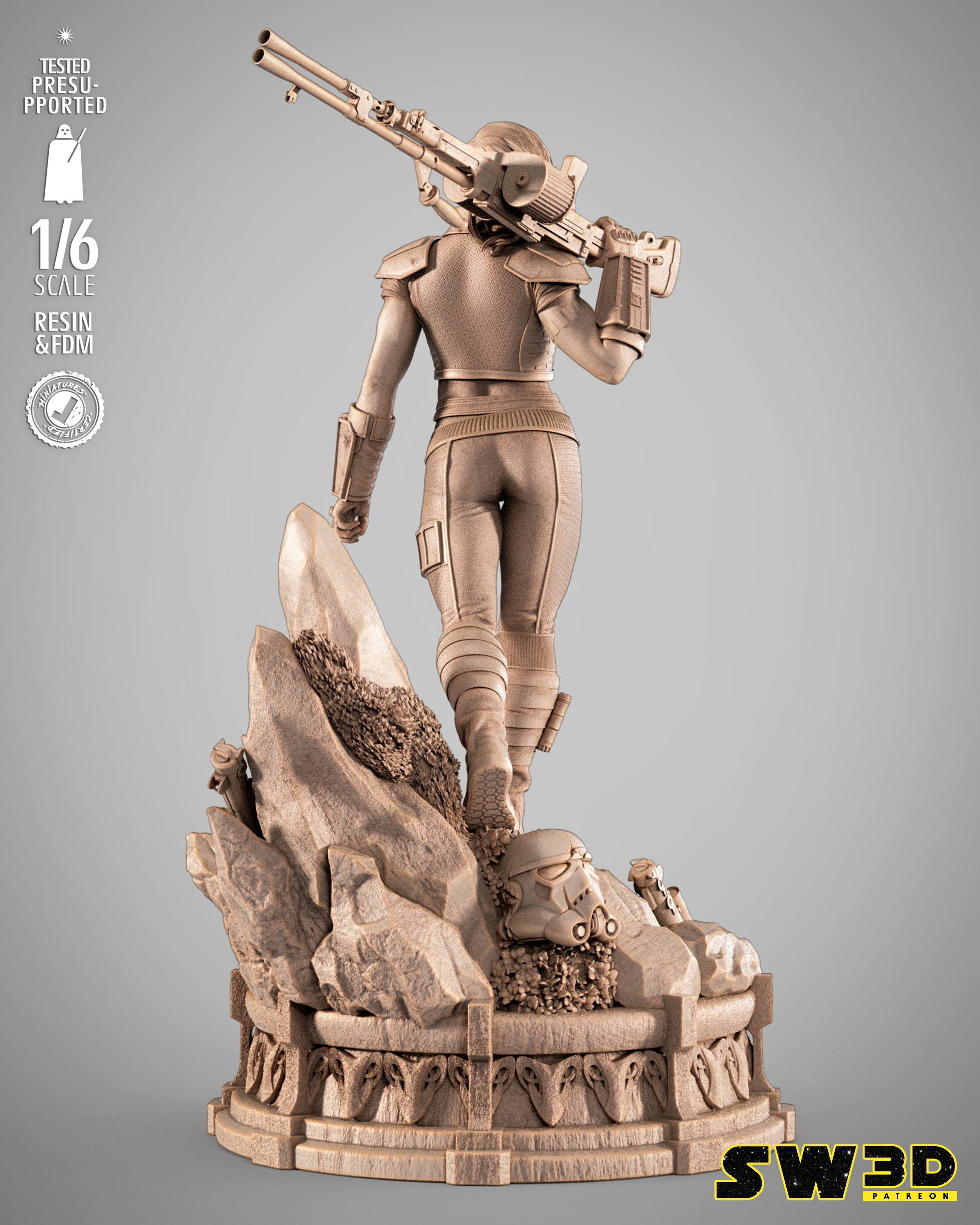 STAR WARS Care Dune Sculpture 3D print model_28