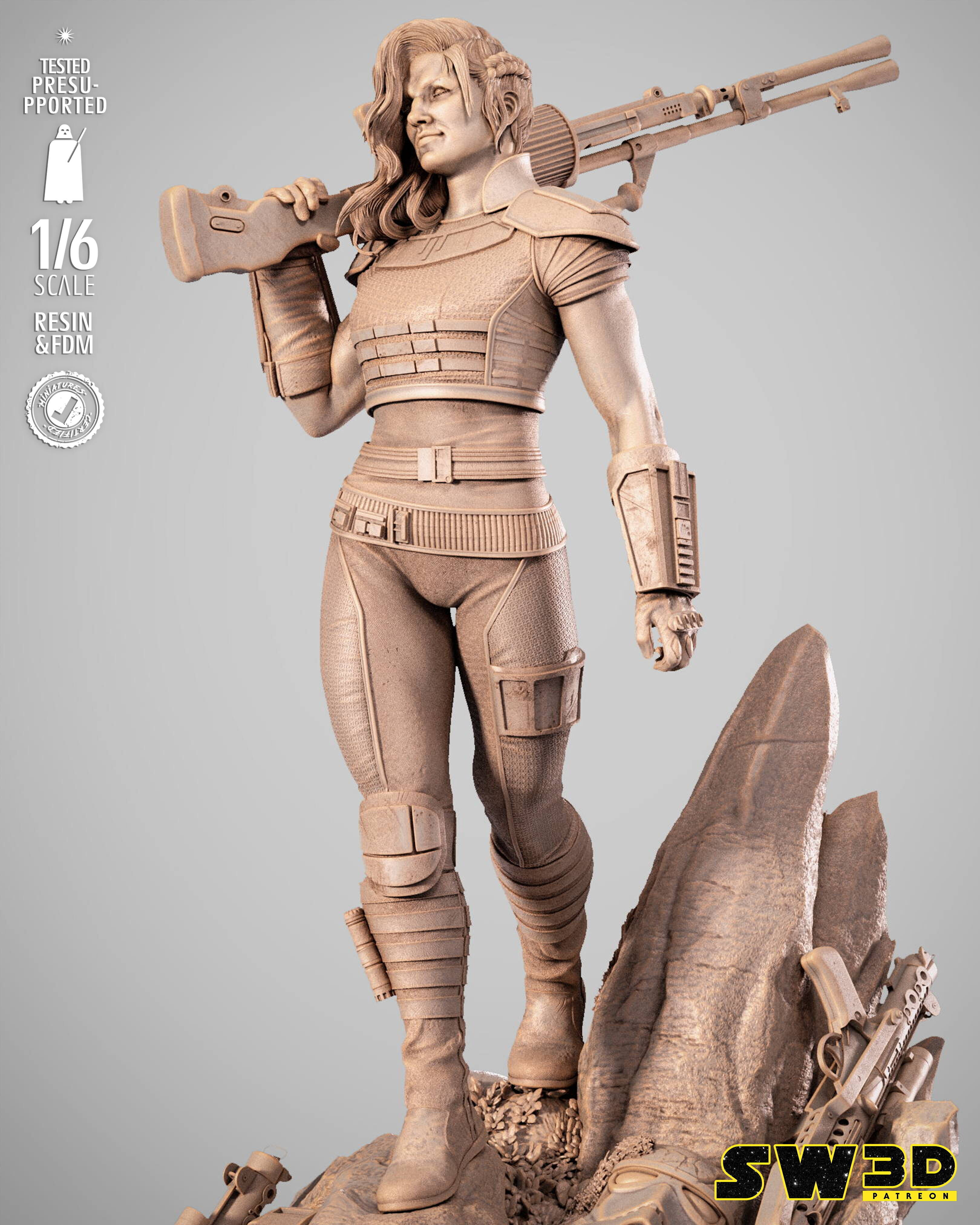 STAR WARS Care Dune Sculpture 3D print model_49