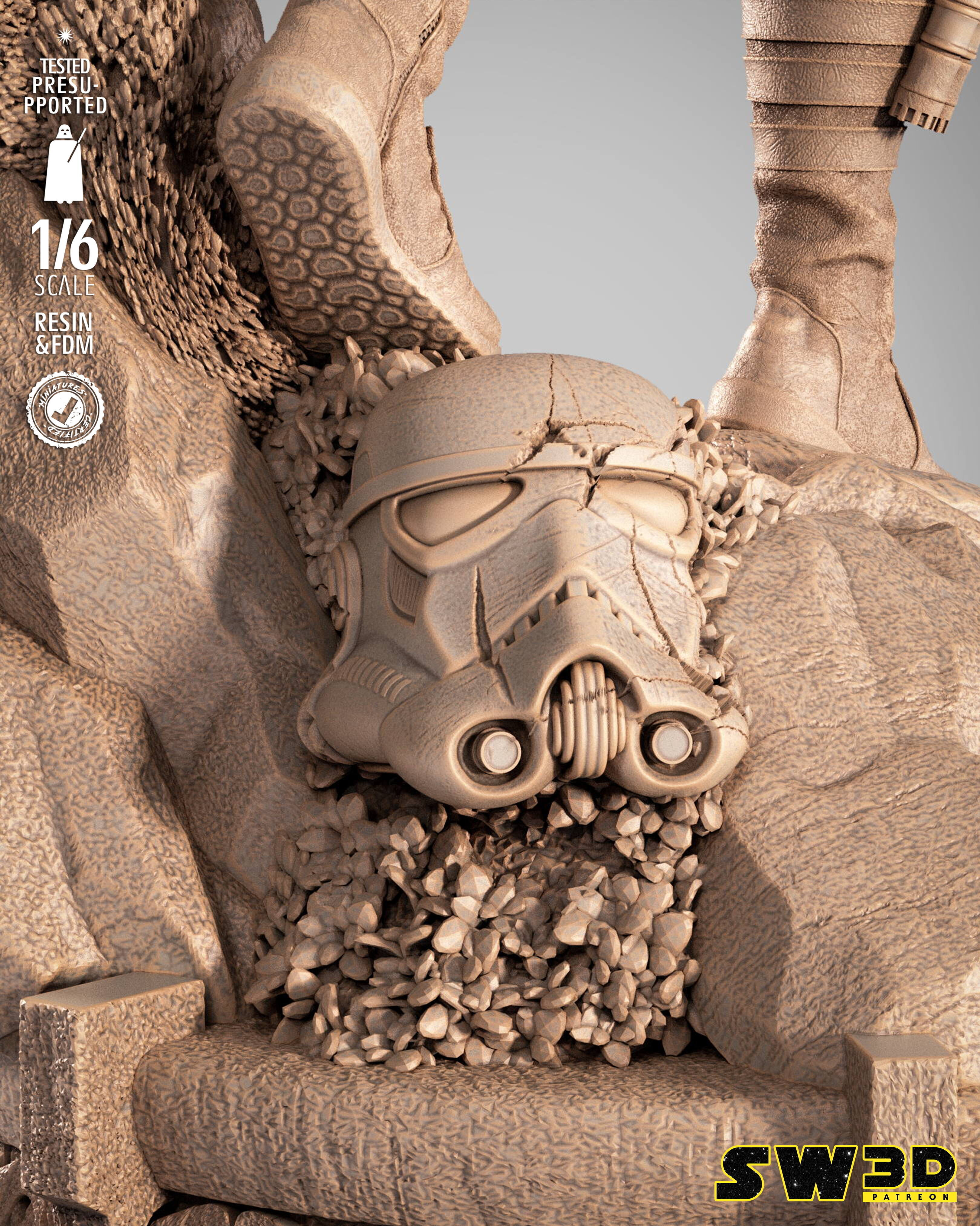 STAR WARS Care Dune Sculpture 3D print model_35