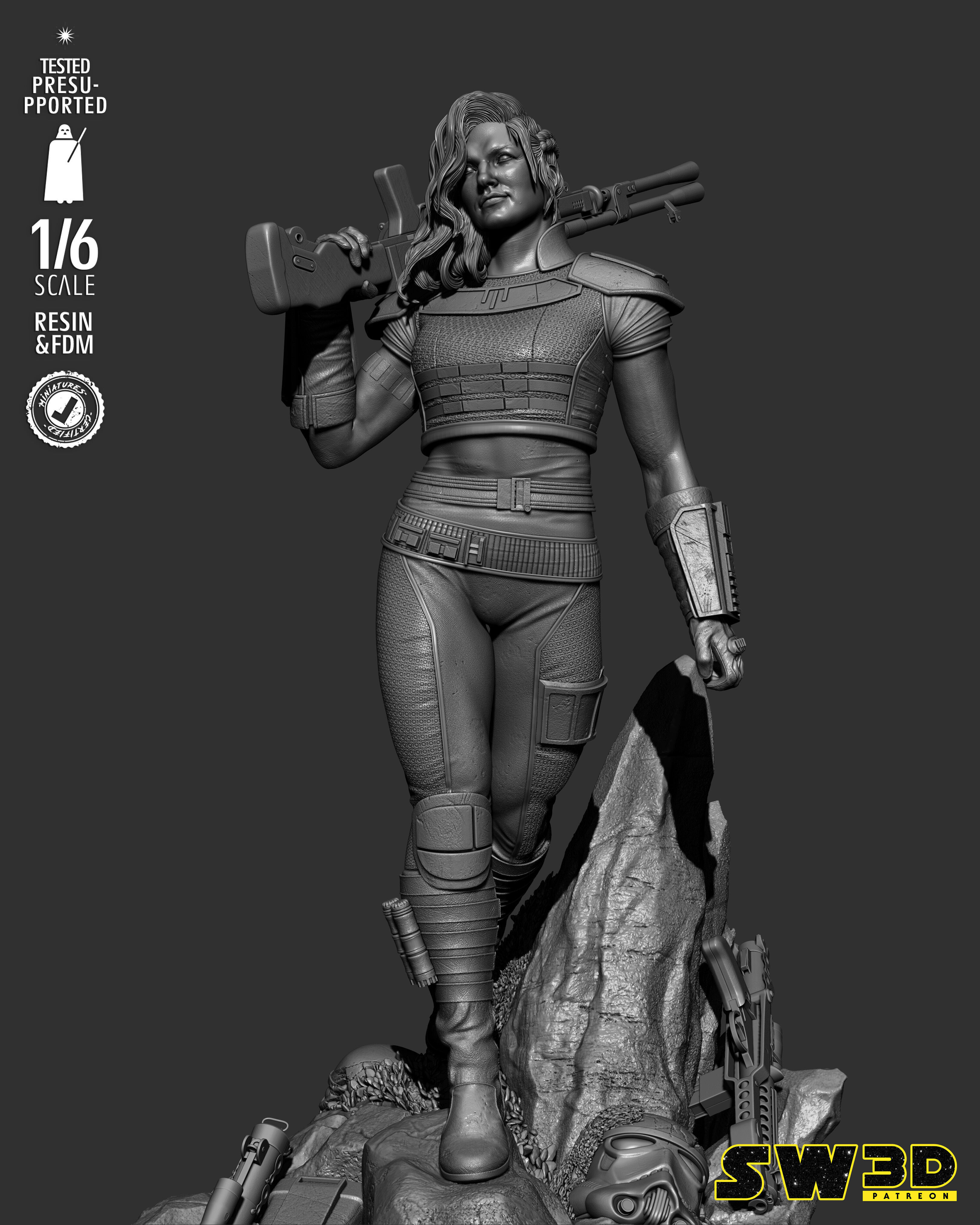 STAR WARS Care Dune Sculpture 3D print model_39