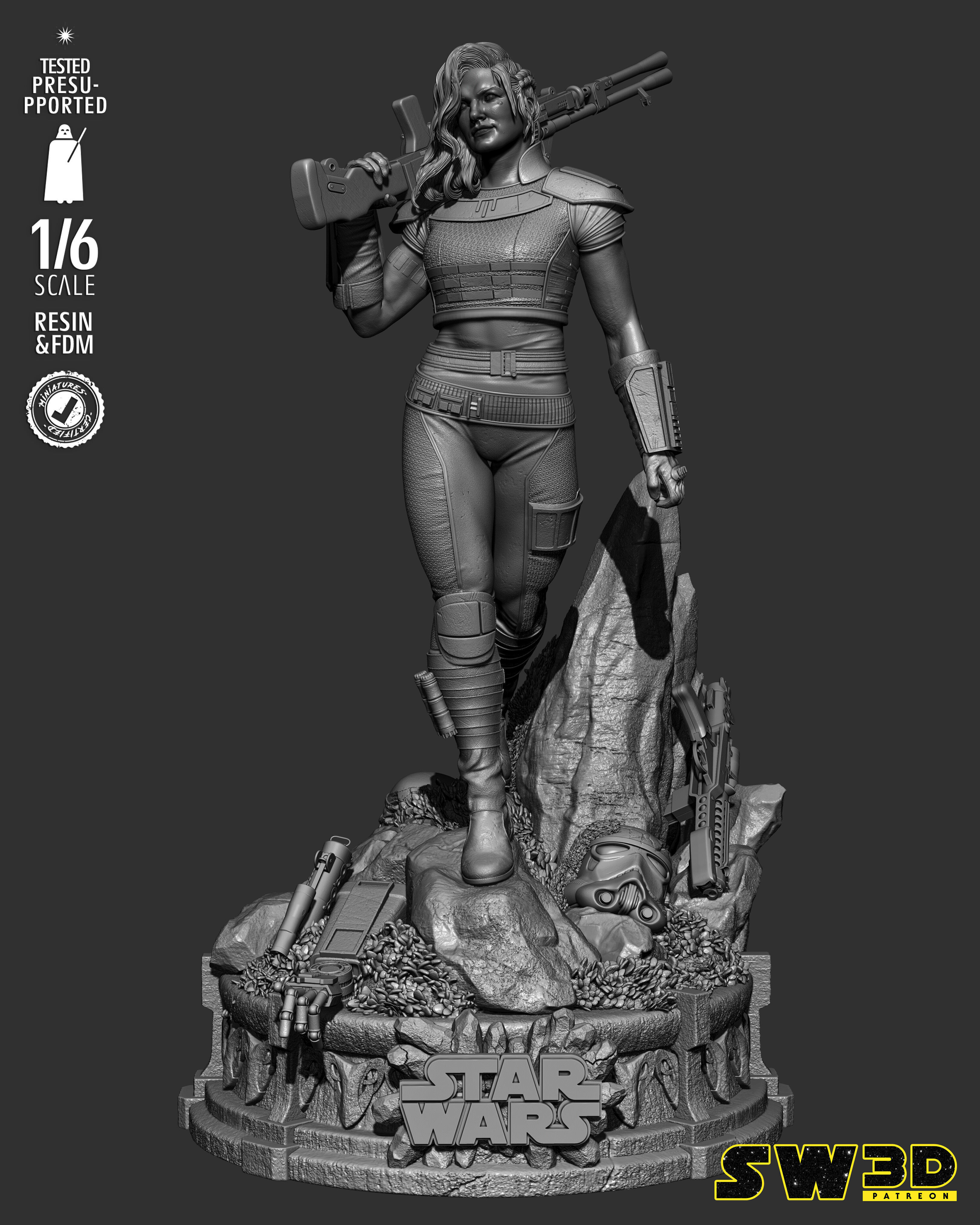 STAR WARS Care Dune Sculpture 3D print model_53