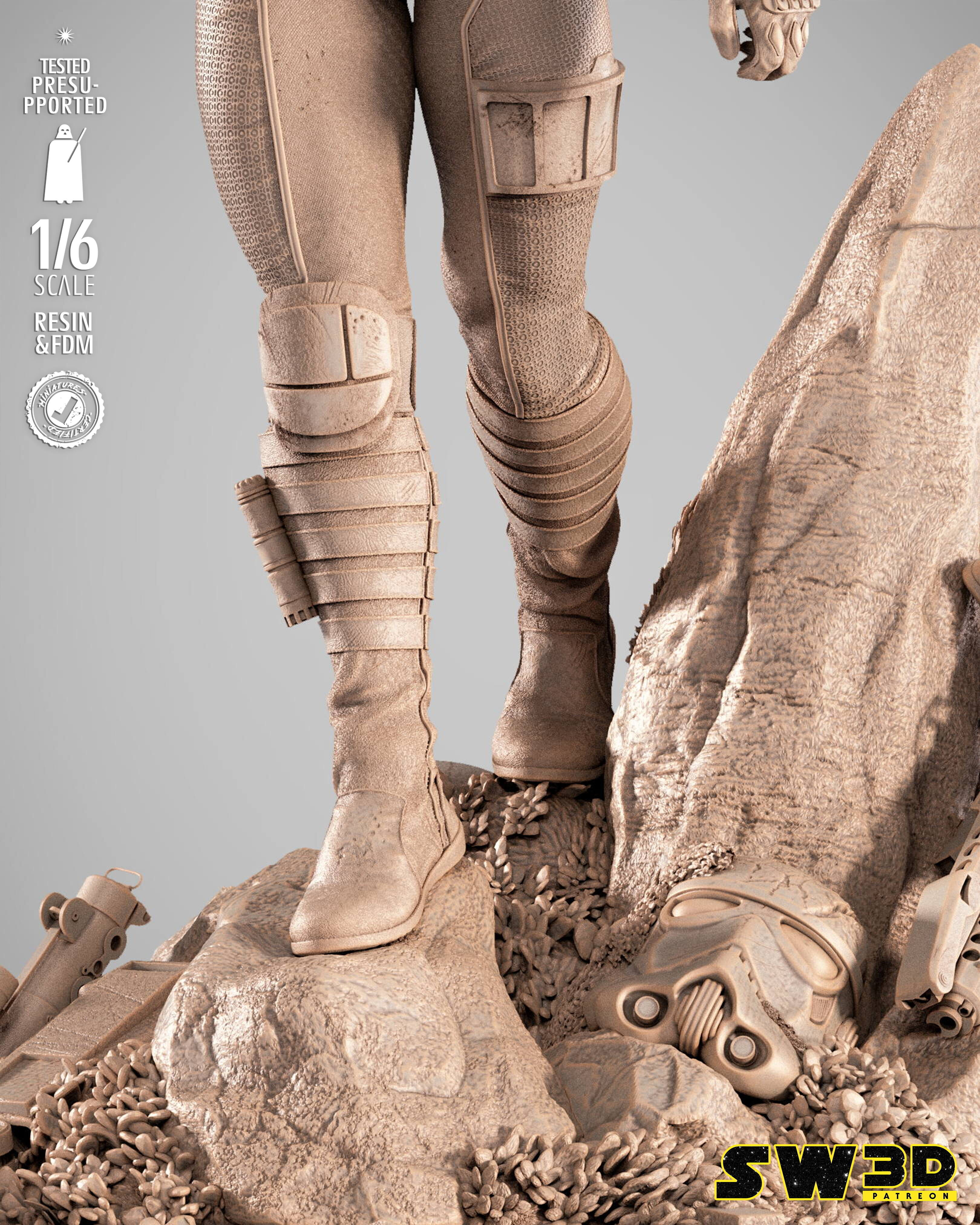STAR WARS Care Dune Sculpture 3D print model_3