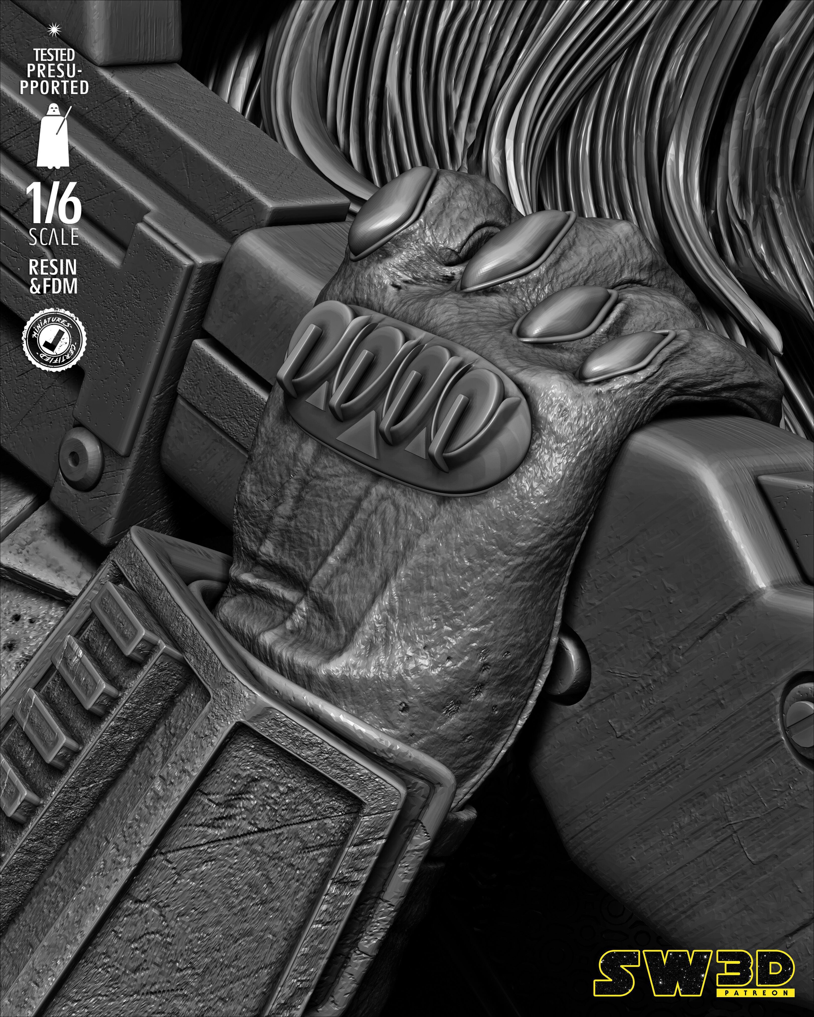 STAR WARS Care Dune Sculpture 3D print model_15