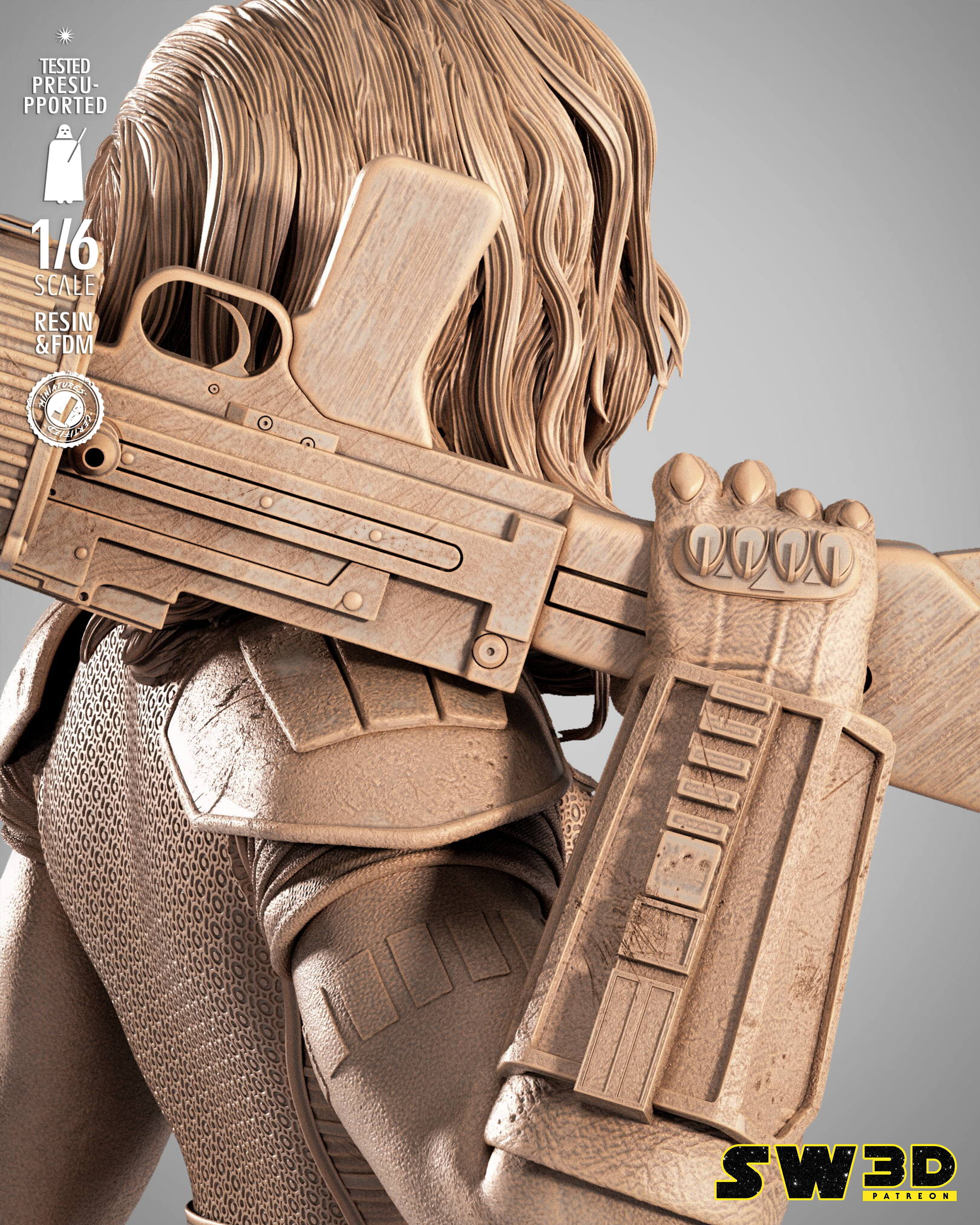 STAR WARS Care Dune Sculpture 3D print model_5