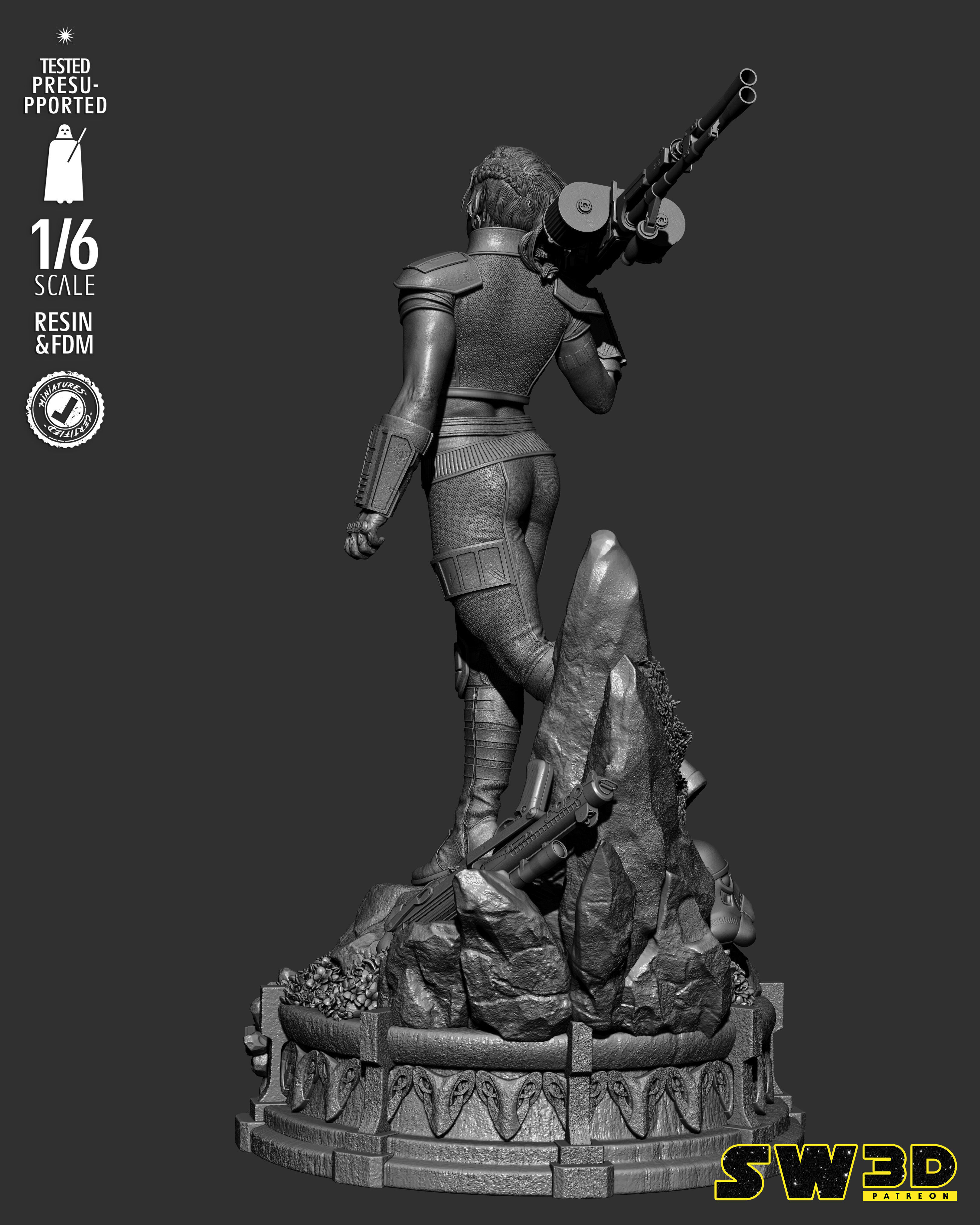 STAR WARS Care Dune Sculpture 3D print model_14