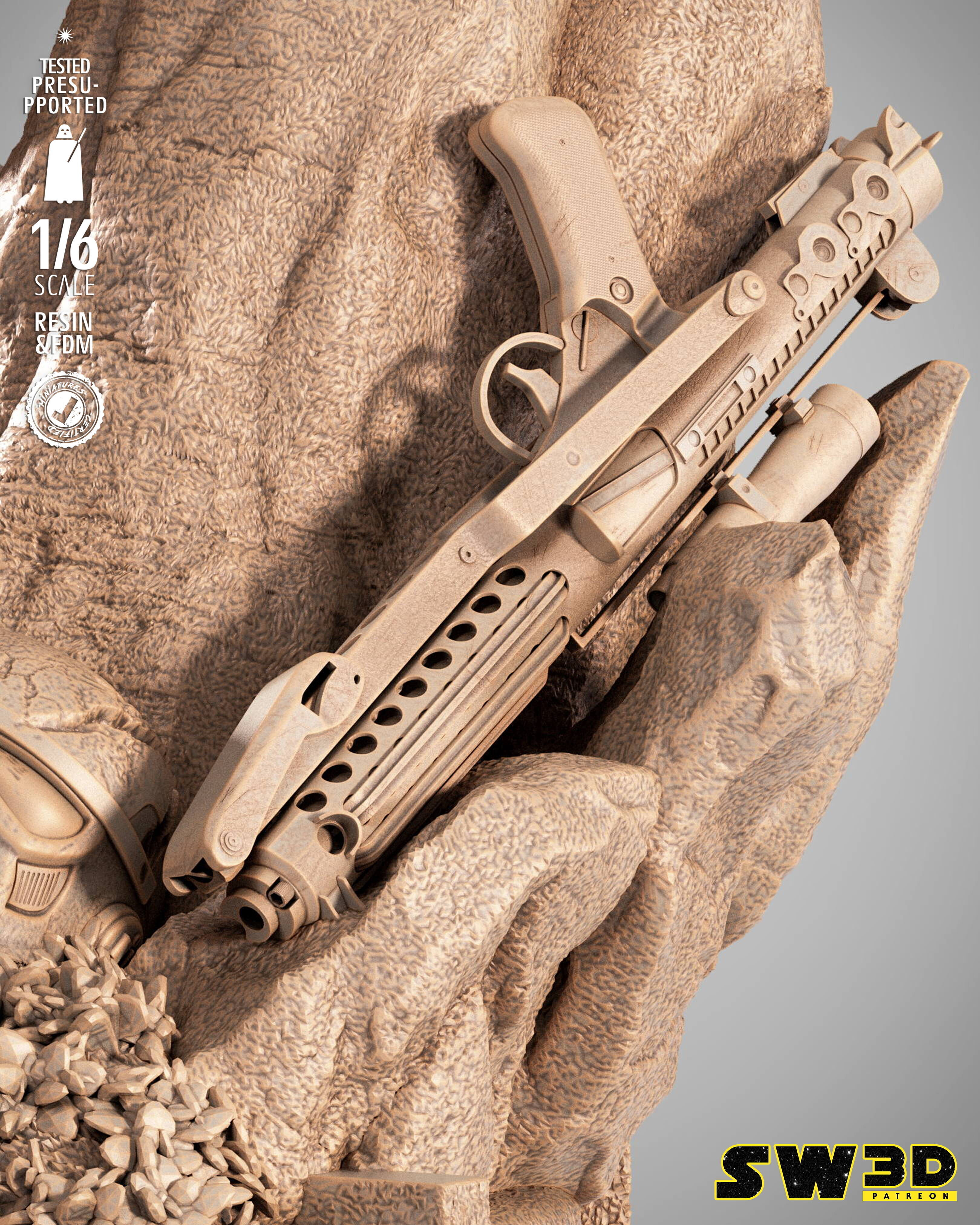 STAR WARS Care Dune Sculpture 3D print model_31