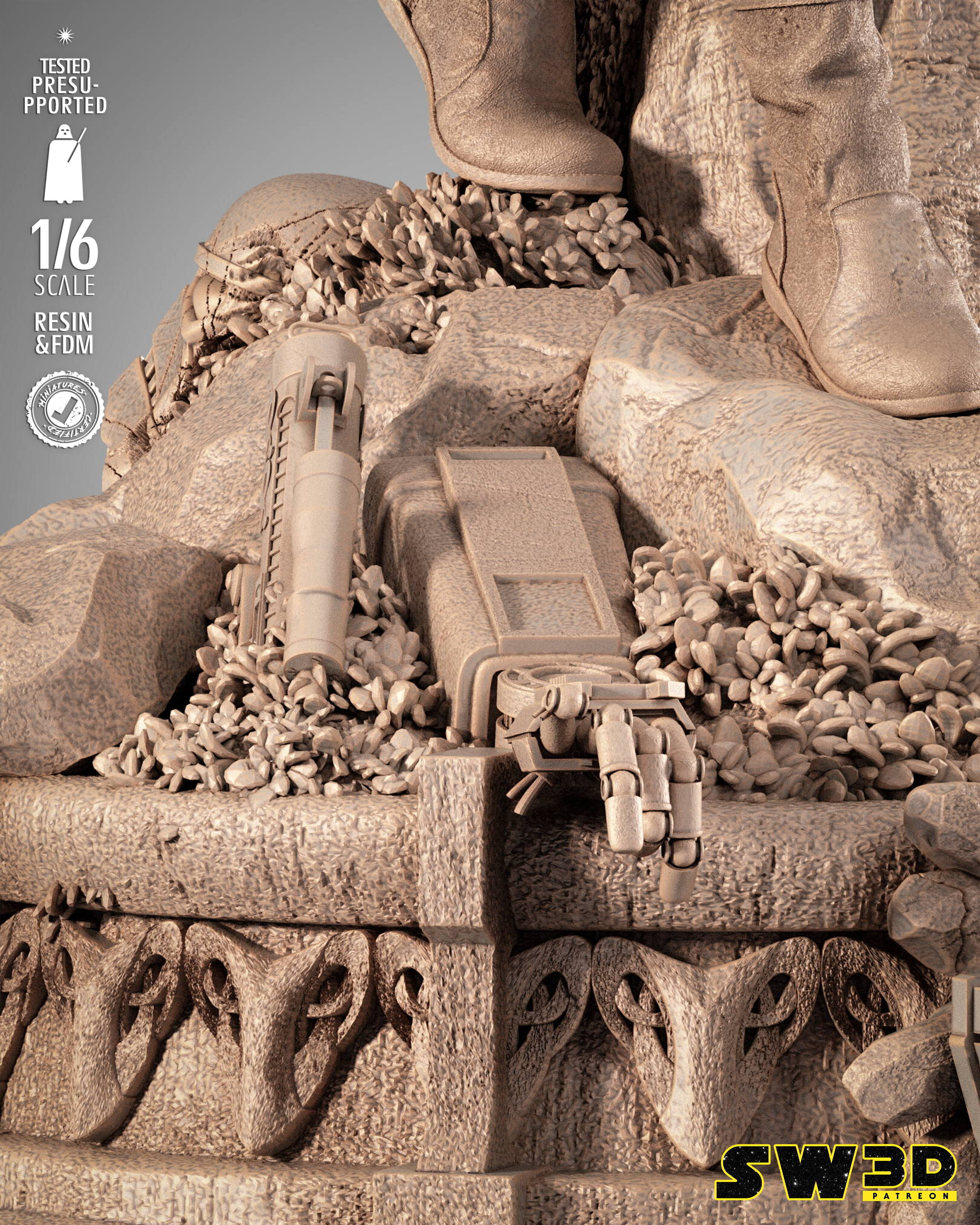 STAR WARS Care Dune Sculpture 3D print model_8