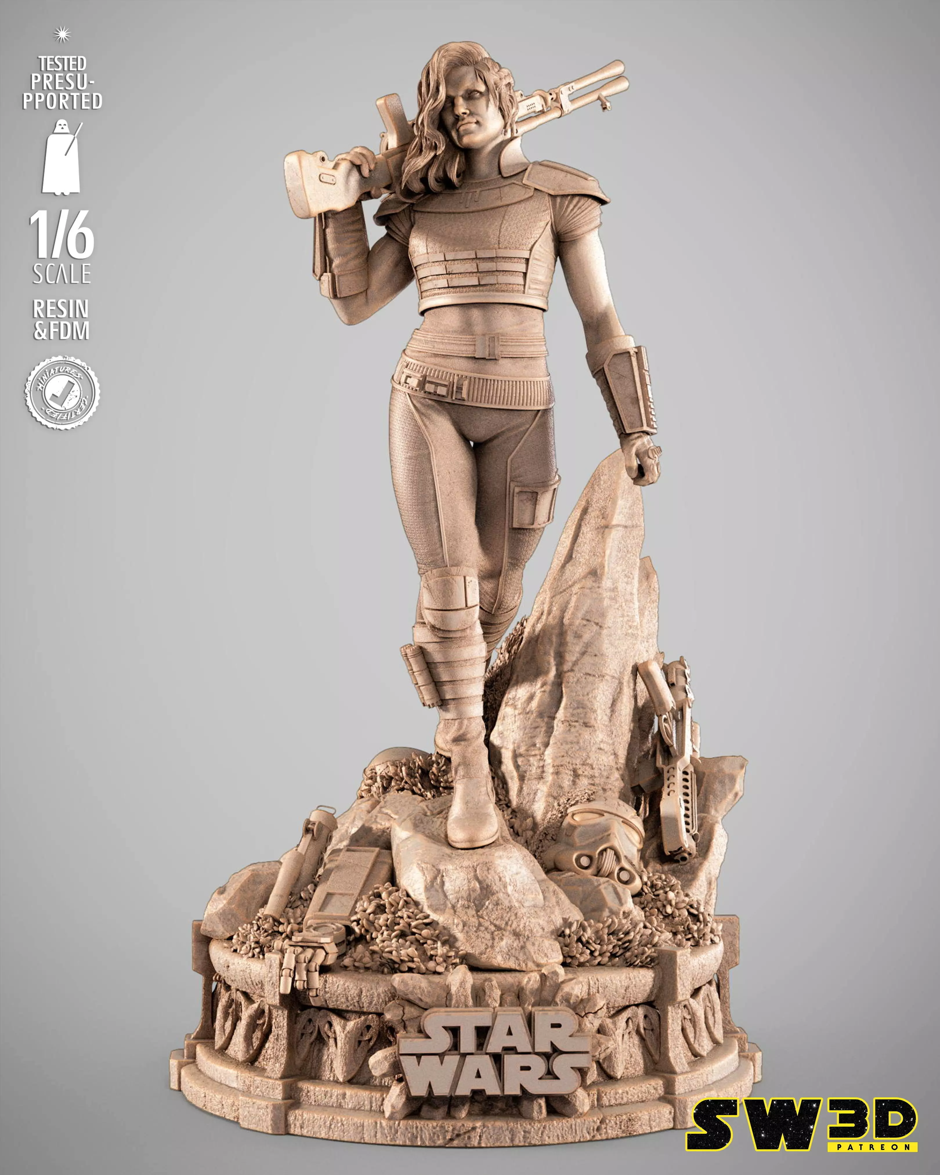 STAR WARS Care Dune Sculpture 3D print model_0