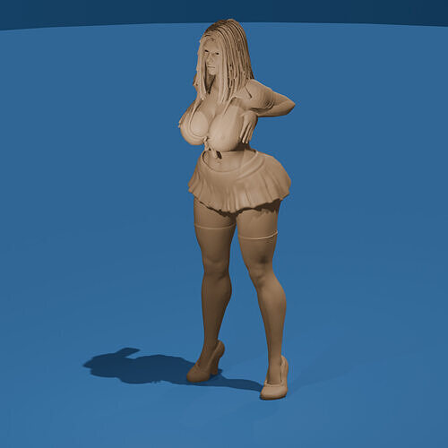 Big Boob School Girl 3D print model