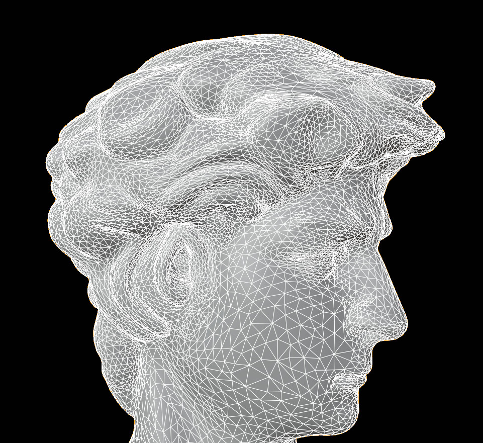 Greco-Roman Male Statue Bust 3D model_5