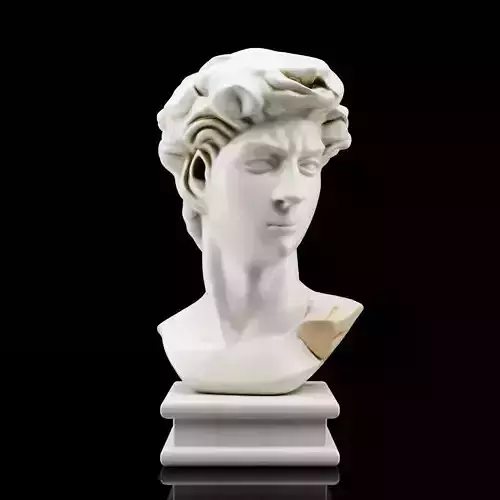 Greco-Roman Male Statue Bust