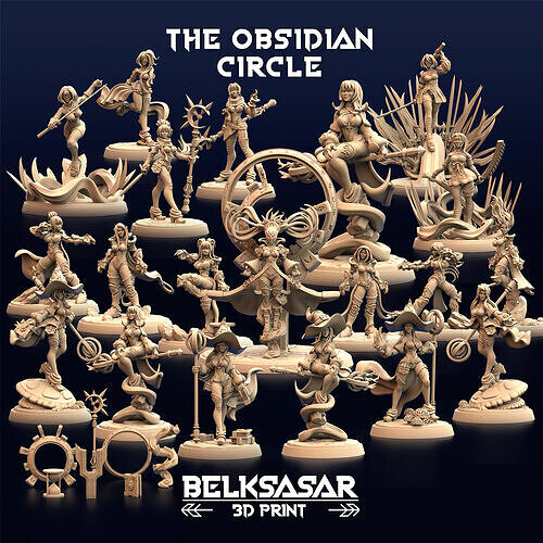 The Obsidian Circle - Knight 3D print model
