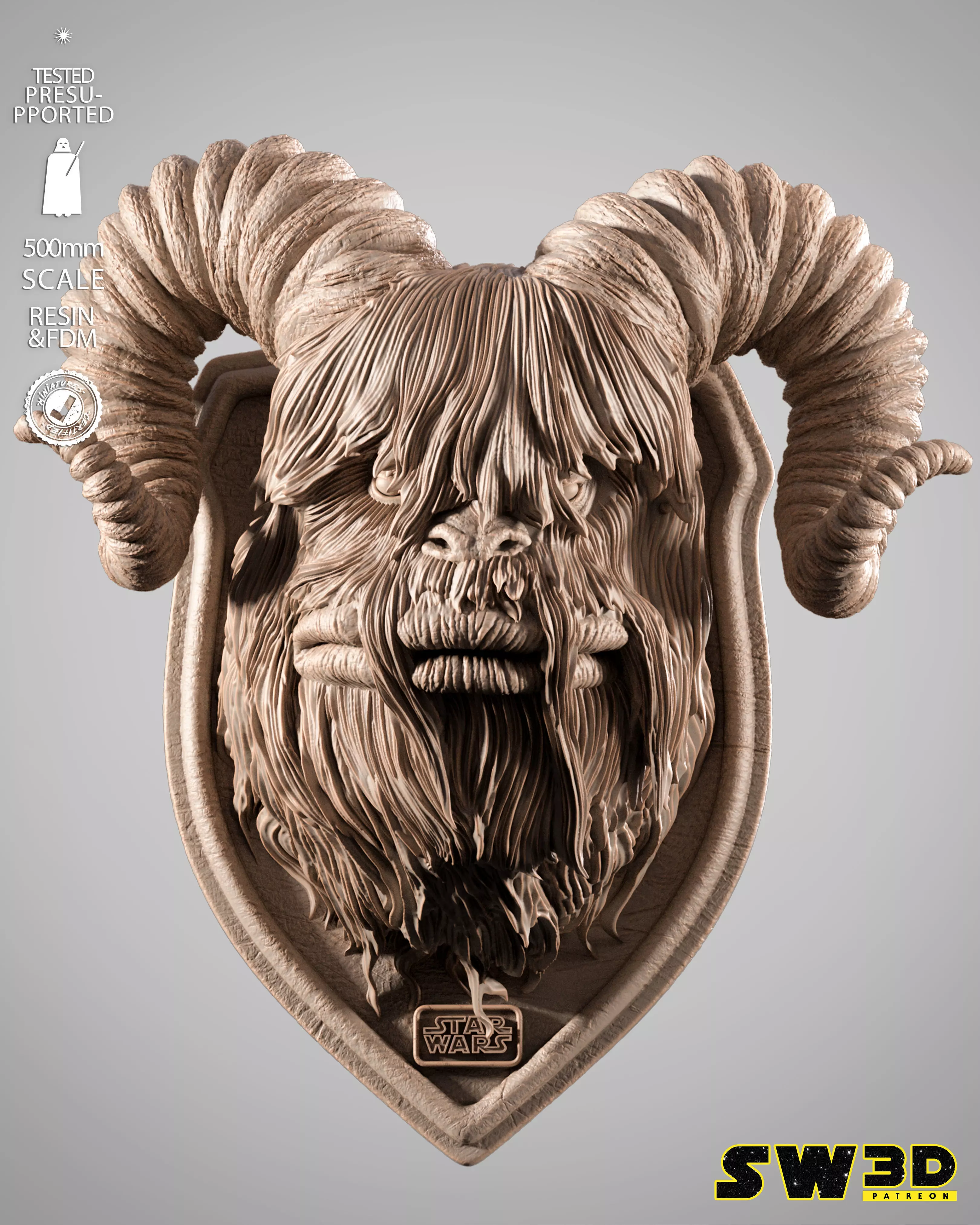 STAR WARS Bantha Wall Free 3D model