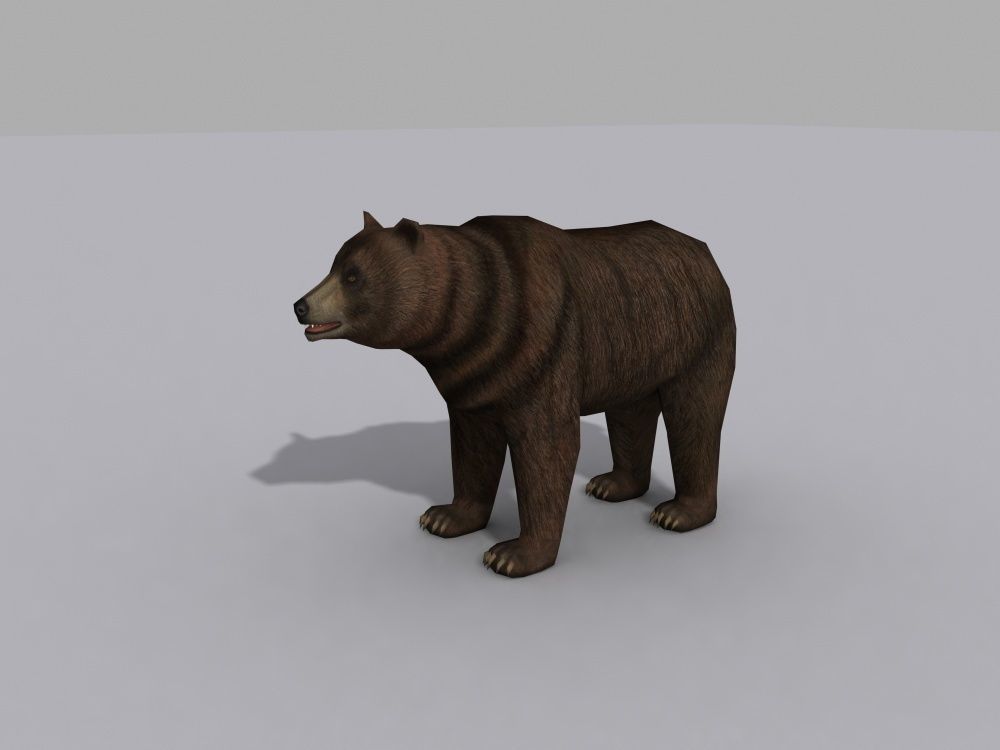 a beer bear Free 3D model_3