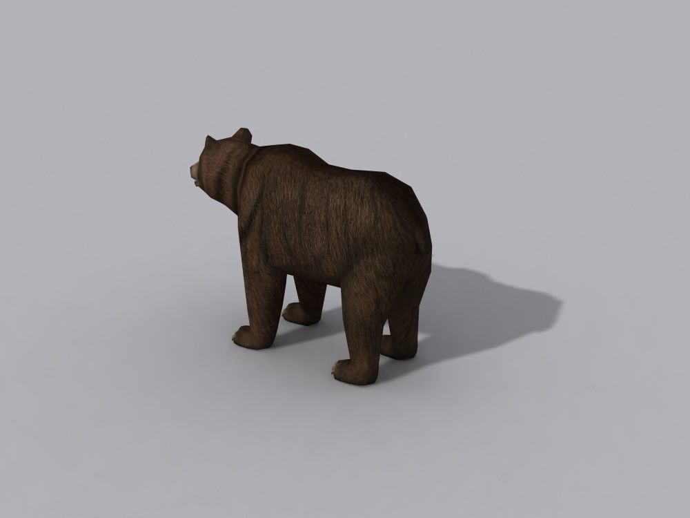 a beer bear Free 3D model_2